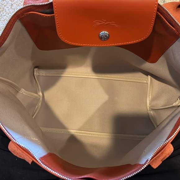 Longchamp Le Pliage Medium coated canvas City in Terra Cotta new without tags - Picture 5 of 5